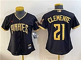 Youth Pittsburgh Pirates #21 Roberto Clemente Black 2026 City Connect Stadium Stitched Jersey,baseball caps,new era cap wholesale,wholesale hats