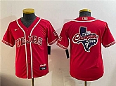 Youth Texas Rangers Team Big Logo Red 2026 City Connect Stadium Stitched Jersey Dzhi,baseball caps,new era cap wholesale,wholesale hats