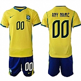 Men's Brazil national football team Custom Yellow Home 2026 Soccer Jersey Suit,baseball caps,new era cap wholesale,wholesale hats