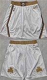 Men's Boston Celtics City Edution White Shorts (Run Small),baseball caps,new era cap wholesale,wholesale hats