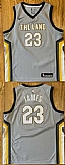 Men's Cleveland Cavaliers #23 LeBron James Gray City Edition Stitched Jersey,baseball caps,new era cap wholesale,wholesale hats