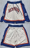 Men's New Yok Knicks Cream 2026 Shorts (Run Small),baseball caps,new era cap wholesale,wholesale hats