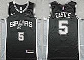 Men's San Antonio Spurs #5 Stephon Castle Black 2025-26 Icon Edition Stitched Jersey,baseball caps,new era cap wholesale,wholesale hats