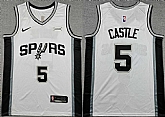 Men's San Antonio Spurs #5 Stephon Castle White 2025-26 Association Edition Stitched Jersey,baseball caps,new era cap wholesale,wholesale hats