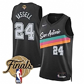 Men's San Antonio Spurs #24 Devin Vassell Black 2026 Finals Patch City Edition Stitched Jersey Dzhi,baseball caps,new era cap wholesale,wholesale hats