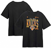 Men's New York Knicks Black 2026 Finals T-Shirt,baseball caps,new era cap wholesale,wholesale hats
