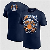 Men's New York Knicks Danhausen x Bavy Uncursed T-Shirt,baseball caps,new era cap wholesale,wholesale hats