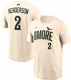 Men's Baltimore Orioles #2 Gunnar Henderson Natural 2026 City Connect T-Shirt,baseball caps,new era cap wholesale,wholesale hats