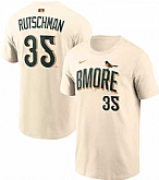 Men's Baltimore Orioles #35 Adley Rutschman Natural 2026 City Connect T-Shirt,baseball caps,new era cap wholesale,wholesale hats