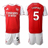Men's Arsenal F.C #5 Thomas 2026 Red Home Soccer Jersey Suit,baseball caps,new era cap wholesale,wholesale hats