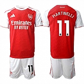 Men's Arsenal F.C #11 Gabriel Martinelli 2026 Red Home Soccer Jersey Suit,baseball caps,new era cap wholesale,wholesale hats