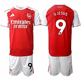Men's Arsenal F.C #9 Gabriel Jesus 2026 Red Home Soccer Jersey Suit,baseball caps,new era cap wholesale,wholesale hats