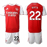 Men's Arsenal F.C #22 David Raya 2026 Red Home Soccer Jersey Suit,baseball caps,new era cap wholesale,wholesale hats
