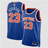 Men's New Yok Knicks #23 Mitchell Robinson Blue 2026 Finals Patch Icon Edition Stitched Jersey Dzhi,baseball caps,new era cap wholesale,wholesale hats
