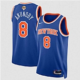 Men's New Yok Knicks #8 OG Anunoby Blue 2026 Finals Patch Icon Edition Stitched Jersey Dzhi,baseball caps,new era cap wholesale,wholesale hats