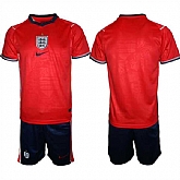 Men's England 2026 Red Away Soccer Jersey Suit,baseball caps,new era cap wholesale,wholesale hats