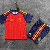 Youth Spain 2026 Home Jersey Suit,baseball caps,new era cap wholesale,wholesale hats