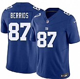 Men's New York Giants #87 Braxton Berrios Blue 2026 F.U.S.E. Vapor Untouchable Limited Stitched Jersey Dzhi,baseball caps,new era cap wholesale,wholesale hats