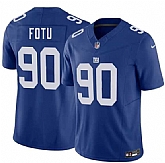 Men's New York Giants #90 Leki Fotu Blue 2026 F.U.S.E. Vapor Untouchable Limited Stitched Jersey Dzhi,baseball caps,new era cap wholesale,wholesale hats