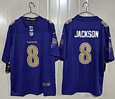 Men's Baltimore Ravens #8 Lamar Jackson Purple 2026 Alternate Vapor Limited Stitched Jersey,baseball caps,new era cap wholesale,wholesale hats