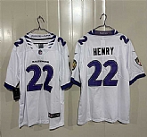 Men's Baltimore Ravens #22 Derrick Henry White 2026 Alternate Vapor Limited Stitched Jersey,baseball caps,new era cap wholesale,wholesale hats