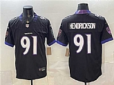 Men's Baltimore Ravens #91 Trey Hendrickson Black 2026 F.U.S.E. Alternate Vapor Stitched Limited Stitched Jersey,baseball caps,new era cap wholesale,wholesale hats