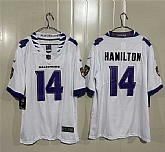 Men's Baltimore Ravens #14 Kyle Hamilton White 2026 Alternate Vapor Limited Stitched Jersey,baseball caps,new era cap wholesale,wholesale hats