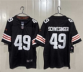 Men's Cleveland Browns #49 Carson Schwesinger Brown 2026 Vapor Limited Stitched Jersey,baseball caps,new era cap wholesale,wholesale hats
