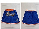 Men's Los Angeles Rams Blue Just Don Swingman Shorts (Run Small),baseball caps,new era cap wholesale,wholesale hats