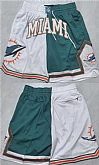 Men's Maimi Dolphins Aqua White Shorts (Run Small),baseball caps,new era cap wholesale,wholesale hats