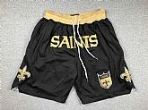 Men's New Orleans Saints Black Just Don Shorts (Run Small),baseball caps,new era cap wholesale,wholesale hats
