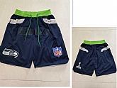 Men's Seattle Seahawks Navy Blue Just Don Swingman Shorts (Run Small),baseball caps,new era cap wholesale,wholesale hats