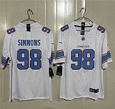 Men's Tennessee Titans #98 Jeffery Simmons White 2026 F.U.S.E. Vapor Limited Stitched Jersey,baseball caps,new era cap wholesale,wholesale hats