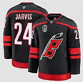 Men's Carolina Hurricanes #24 Seth Jarvis Black 2026 Stanley Cup Final Home Premium Hockey Stitched Jersey Dzhi,baseball caps,new era cap wholesale,wholesale hats
