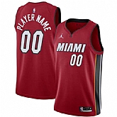 Men's Miami Heat Active Player Custom Red Statement Edition Swingman Stitched Basketball Jersey,baseball caps,new era cap wholesale,wholesale hats