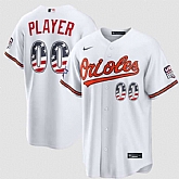 Men's Baltimore Orioles Active Player Custom White 2026 All-Star Edition Stars & Stripes & USA 250 Fourth of July Home Stadium Stitched Baseball Jersey,baseball caps,new era cap wholesale,wholesale hats