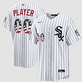 Men's Chicago White Sox Active Player Custom White 2026 All-Star Edition Stars & Stripes & USA 250 Fourth of July Home Stadium Stitched Baseball Jersey,baseball caps,new era cap wholesale,wholesale hats