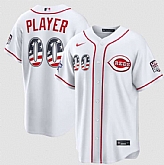 Men's Cincinnati Reds Active Player Custom White 2026 All-Star Edition Stars & Stripes & USA 250 Fourth of July Home Stadium Stitched Baseball Jersey,baseball caps,new era cap wholesale,wholesale hats