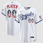 Men's Kansas City Royals Active Player Custom White 2026 All-Star Edition Stars & Stripes & USA 250 Fourth of July Home Stadium Stitched Baseball Jersey,baseball caps,new era cap wholesale,wholesale hats