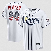 Men's Tampa Bay Rays Active Player Custom White 2026 All-Star Edition Stars & Stripes & USA 250 Fourth of July Home Stadium Stitched Baseball Jersey,baseball caps,new era cap wholesale,wholesale hats