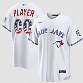 Men's Toronto Blue Jays Active Player Custom White 2026 All-Star Edition Stars & Stripes & USA 250 Fourth of July Home Stadium Stitched Baseball Jersey,baseball caps,new era cap wholesale,wholesale hats