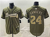 Men's Atlanta Braves #24 Deion Sanders Olive 2026 Armed Forces Day Stitched Jersey Dzhi,baseball caps,new era cap wholesale,wholesale hats