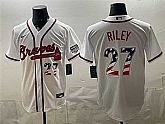 Men's Atlanta Braves #27 Austin Riley White USA 250 Fourth of July Home Stadium Stitched Baseball Jersey Dzhi,baseball caps,new era cap wholesale,wholesale hats