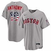 Men's Boston Red Sox #19 Roman Anthony Gray 2026 USA 250 Fourth of July Home Stitched Jersey Dzhi,baseball caps,new era cap wholesale,wholesale hats