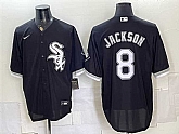 Men's Chicago White Sox #8 Bo Jackson Black Stitched Jersey,baseball caps,new era cap wholesale,wholesale hats