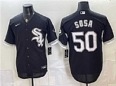 Men's Chicago White Sox #50 Lenyn Sosa Black Stitched Jersey,baseball caps,new era cap wholesale,wholesale hats