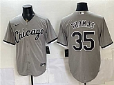 Men's Chicago White Sox #35 Frank Thomas Gray Stitched Jersey,baseball caps,new era cap wholesale,wholesale hats