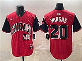 Men's Chicago White Sox #20 Miguel Vargas Red Black 2025 City Connect Limited Stitched Jersey,baseball caps,new era cap wholesale,wholesale hats