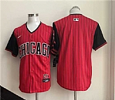 Men's Chicago White Sox Blank Red Black 2025 City Connect Limited Stitched Jersey,baseball caps,new era cap wholesale,wholesale hats