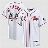 Men's Cincinnati Reds #44 Elly De La Cruz White 2026 USA 250 Fourth of July Home Stitched Jersey Dzhi,baseball caps,new era cap wholesale,wholesale hats